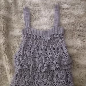 Grey knit top sz m